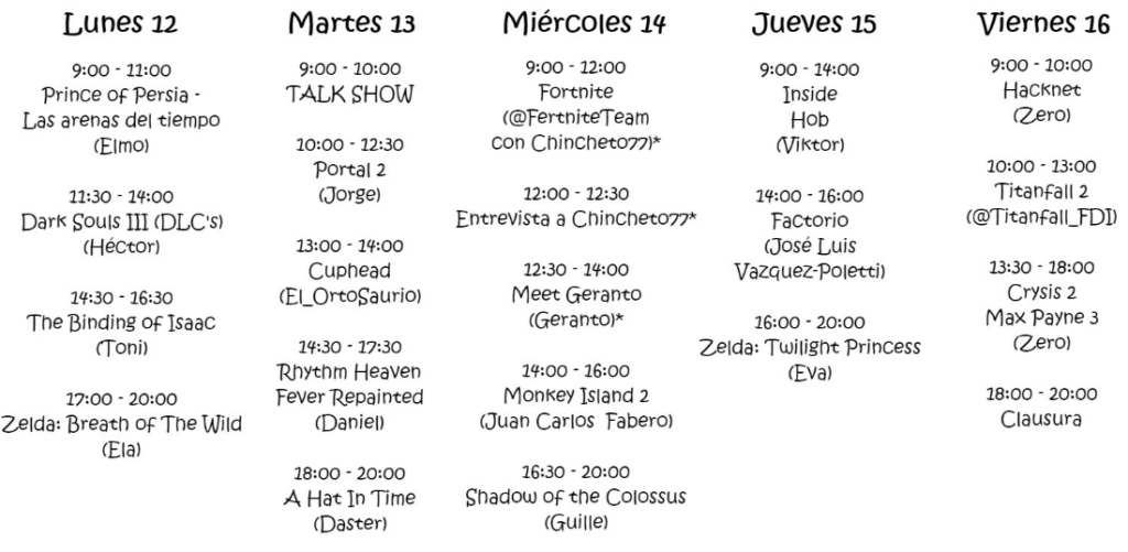 Horarios-GamersParty-Speedruns