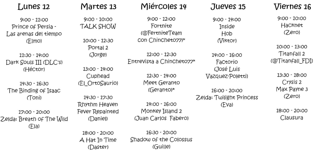 Horarios-GamersParty-Speedruns