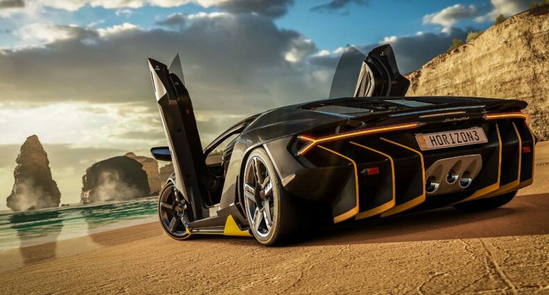 Forza Horizon 3 Lamborghini on Beach