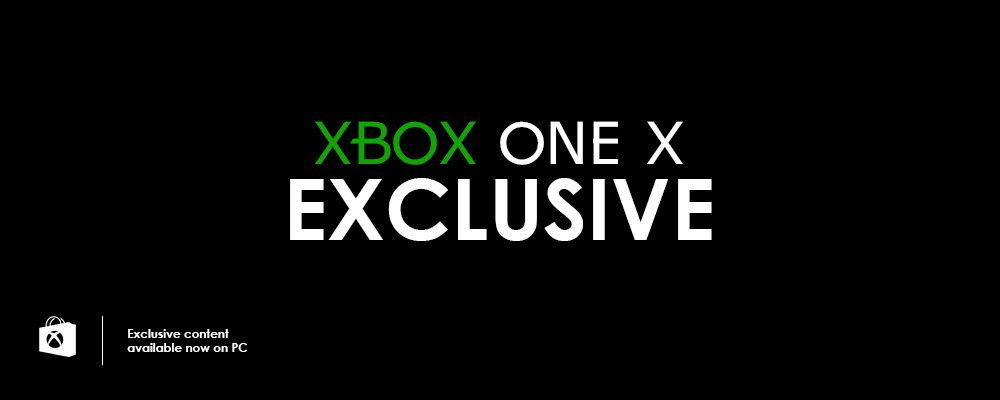 Xbox one X exclusivo