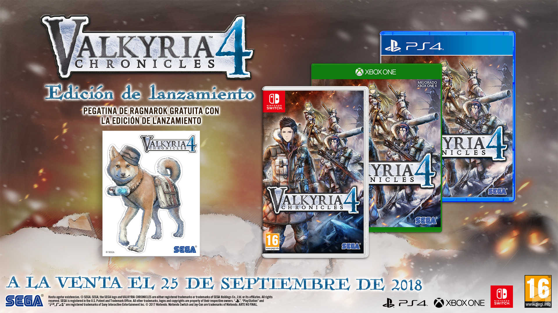 Valkyria Chronicles 4 Edición de Lanzamiento