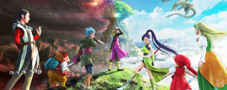 Dragon Quest XI-atuendo-cinemática-Quest XI