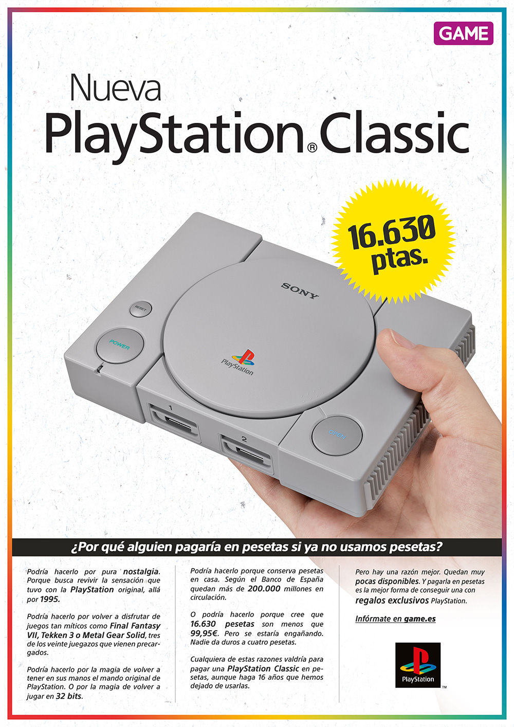 PS Classic en Pesetas