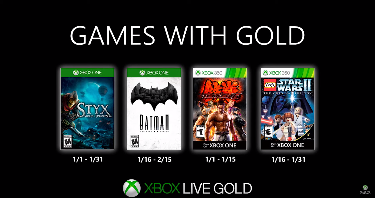 Games with Gold enero