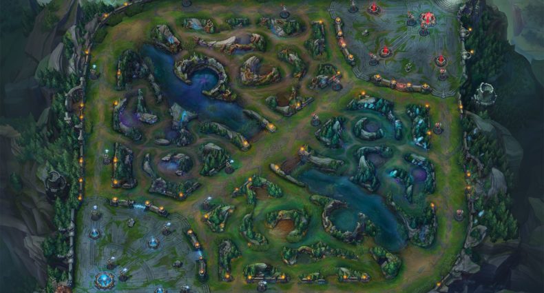Mapa de League of Legends.