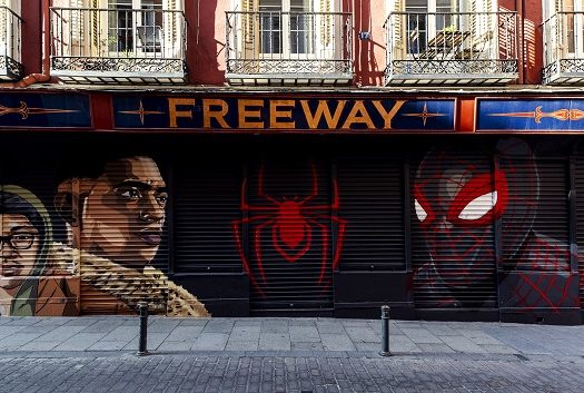 Marvel's Spider Man Miles Morales mural
