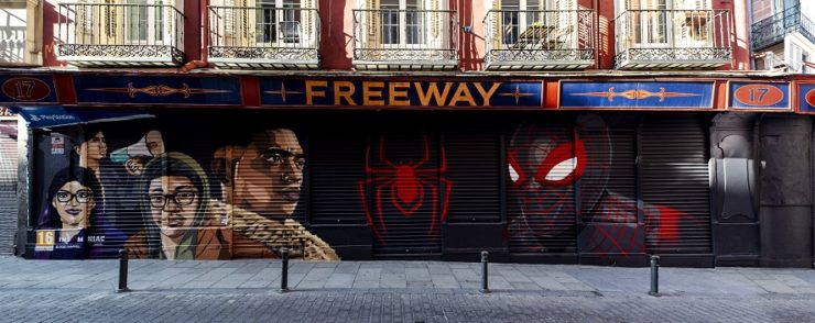 Marvel's Spider Man Miles Morales mural