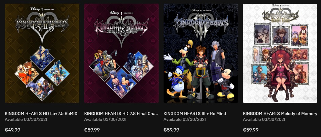 Kingdom Hearts precios