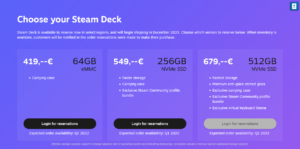 steam deck precios