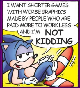 sonic meme shorter games