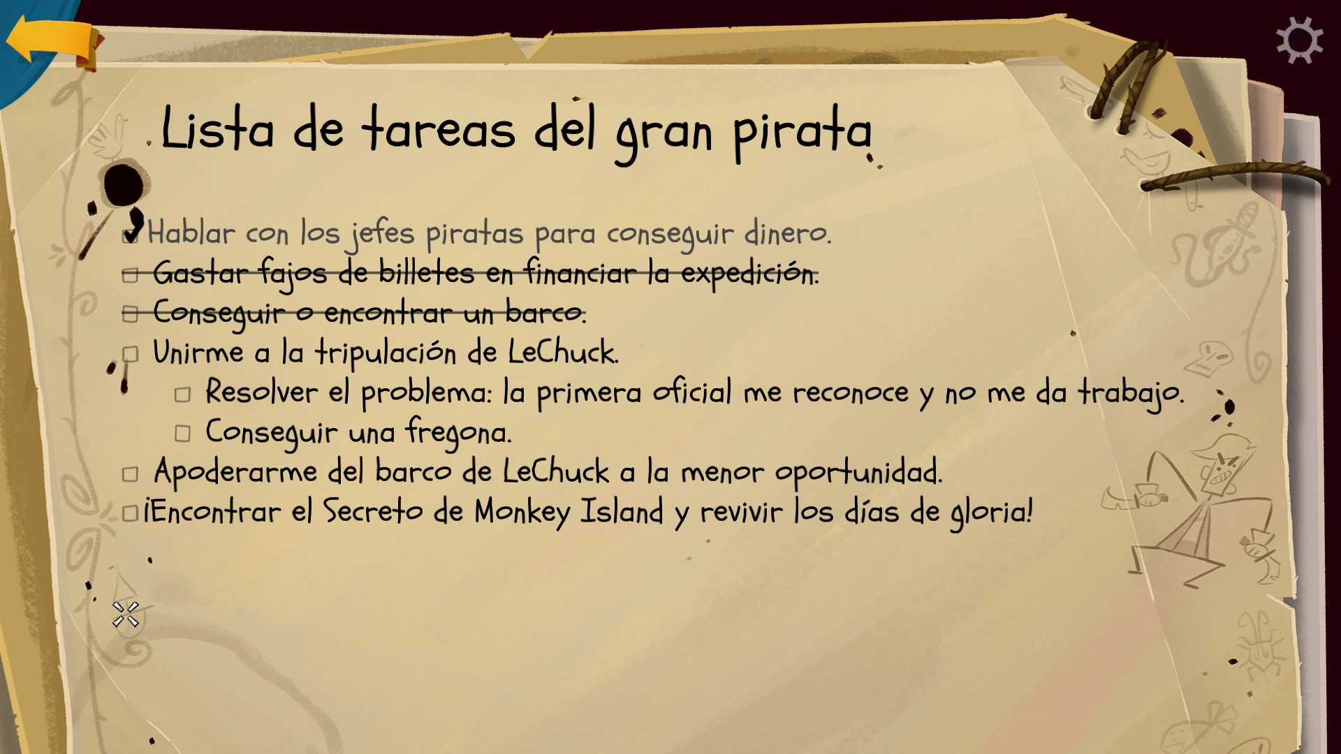 Return to Monkey Island tareas