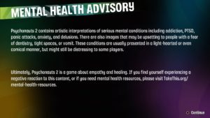 Psychonauts 2-Disclaimer