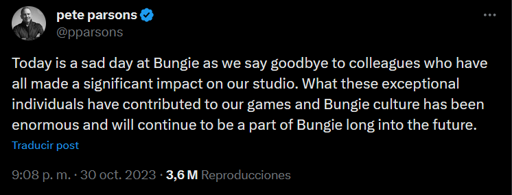 despidos bungie