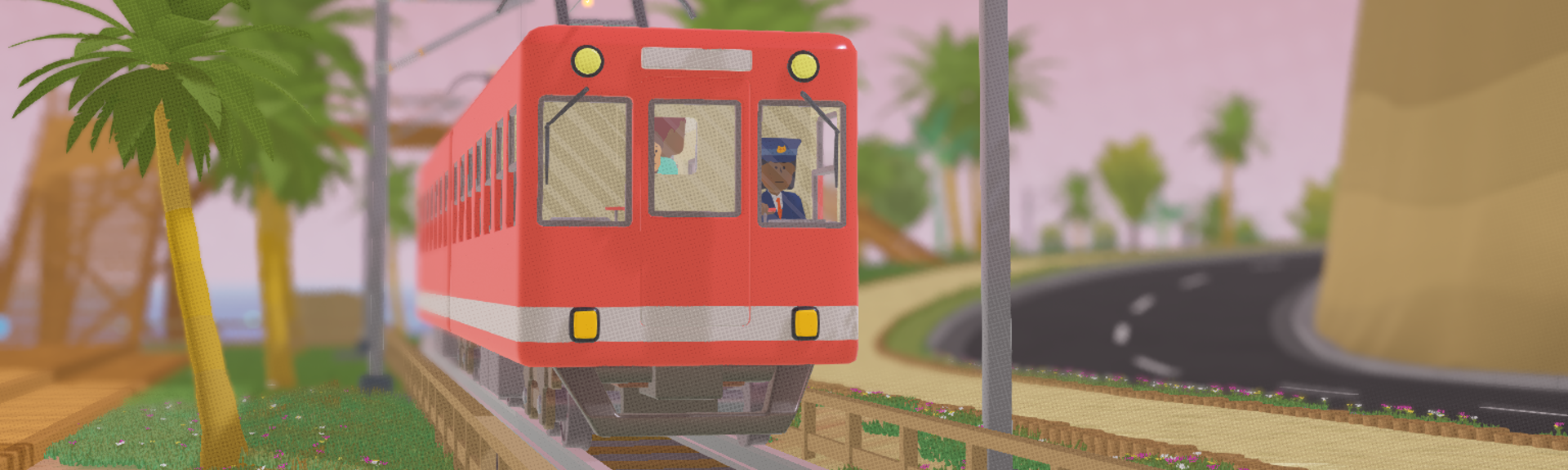 Captura de la puesta de sol de to a T con un tren japonés en primer plano