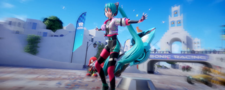 Hatsune Miku Sonic Racing portada