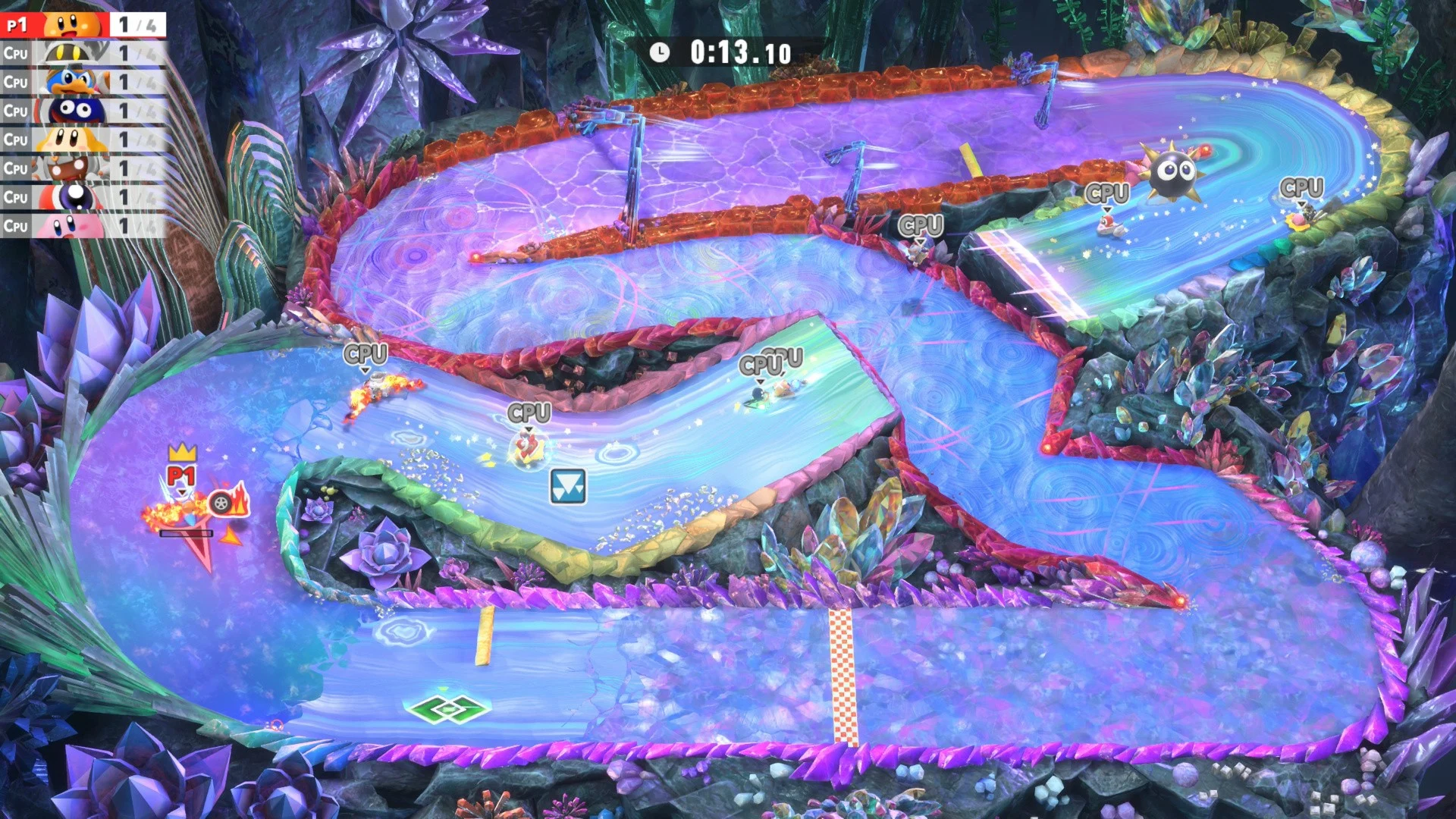 Kirby Air Riders A Vista de Pájaro Kirby Air Riders A Vista de Pájaro